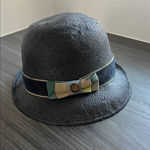 Goorin Bros Black Fedora with Multicolor Band